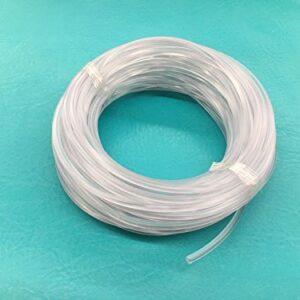 KOMORAX 50 Ft Long .19 Inch Solid Vinyl Sling Spline Awning Cord Chair Lounge Replacement Outdoor Patio Lawn Garden Pool Furniture Clear