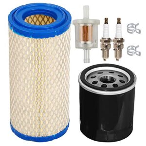 hifrom air filter with oil filter fuel filter spark plug tune up kit compatible with fh541 fh580 fx481v fx541v fx600v replacement for kohler kawasaki 25 083 02-s 11013-7048 11013-7029 49065-7010