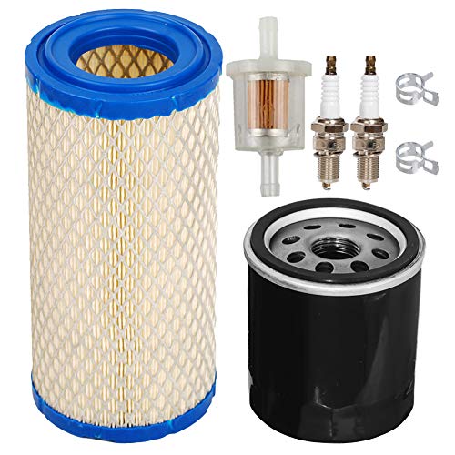 HIFROM Air Filter with Oil Filter Fuel Filter Spark Plug Tune Up Kit Compatible with FH541 FH580 FX481V FX541V FX600V Replacement for Kohler Kawasaki 25 083 02-S 11013-7048 11013-7029 49065-7010