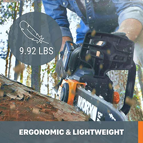 WORX 40V 12" Cordless Chainsaw Power Share with Auto-Tension - WG381 (Batteries & Charger Included)