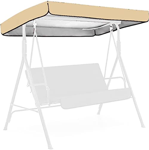 BTURYT Replacement Canopy for Swing Seat 2/3 Seater Garden Hammock Cover,Patio Swing Top Cover for Patio Yard(top Cover only)