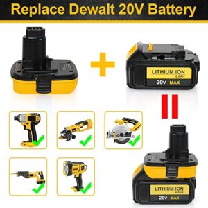 HSYFUNA Replacement for Dewalt 18V to 20V Battery Adapter,DCA1820 for Dewalt 20V Battery Adapter for DCB205 DCB207,fit for 18v NiCad & NiMh Tool Battery for DC9096 DW9096 DC9098 DC9099 DW9099