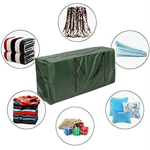 Christmas Tree Storage Bag 2 Pack , Fits Up to 12 ft Tall Artificial Disassembled Trees, Heavy Duty Xmas Tree Bag, Outdoor Cushion Storage Bag with Zippers and Handles 68" L X 30" W X 20"