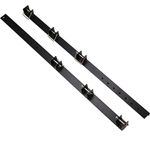 JMTAAT 3 Place Heavy Duty Trimmer Rack Holder Mount on Pickup/Trailer Weed-Eater Edgers Shaft Hedge Clippers Enclosed Gas Carrier New