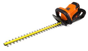 wen 40415bt 40v max lithium-ion 24-inch cordless hedge trimmer (tool only), black