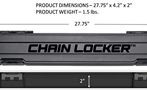 Chain Locker Original Chainsaw Chain Storage Case Orange Organization Box Universal for 6”, 8”, 10”, 12”, 14”, 16”, 18” and 20” Blade Chains Made in USA