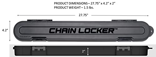 Chain Locker Original Chainsaw Chain Storage Case Orange Organization Box Universal for 6”, 8”, 10”, 12”, 14”, 16”, 18” and 20” Blade Chains Made in USA