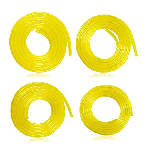 Fuel Line Hose Small Engine Tube (4 Size / Each 5 Feet) I.D. x O.D. 3/32" x 3/16" 1/8" x 3/16" 1/8" x 1/4" .080" x .140" for Zama Poulan Weedeater Craftsman Husqvarna Trimmer Chainsaw Blower Ferilter