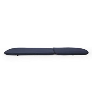 Christopher Knight Home Caspar Outdoor Water Resistant Chaise Lounge Cushions (Set of 2), Navy Blue