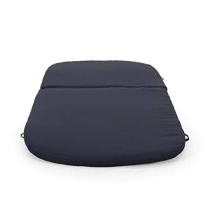 Christopher Knight Home Caspar Outdoor Water Resistant Chaise Lounge Cushions (Set of 2), Navy Blue