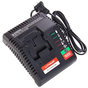 lilocaja pcxmvc pcmvc 18v multi-chemistry battery charger compatible with porter cable 18v lithium-ion nicd nimh battery pc18b pc18blx pc18bl(can not charge 20v battery and porter cable drill battery)