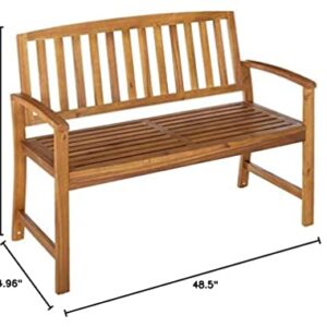 Christopher Knight Home Loja Acacia Bench, Teak Finish