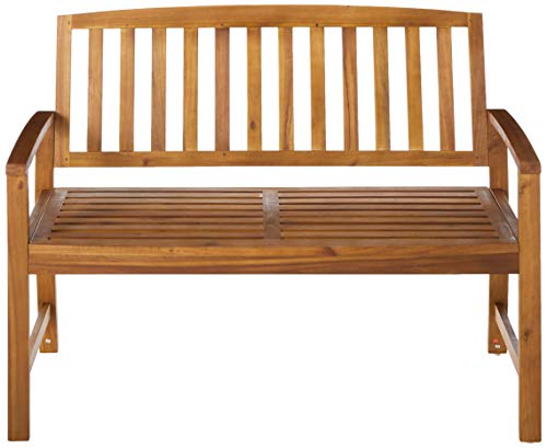 Christopher Knight Home Loja Acacia Bench, Teak Finish