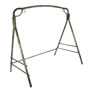 redswing metal porch swing stand, heavy duty steel swing frame for outdoor garden yard, 330lbs weight capacity, antique bronze finish