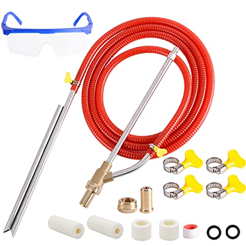 Rdutuok Pressure Washer Sandblasting Kit,Sand Blaster for Pressure Washer with Replacement Nozzle Tips,Protect Glasses,1/4 Inch Quick Disconnect 5000 PSI for Abrasive Cleaning