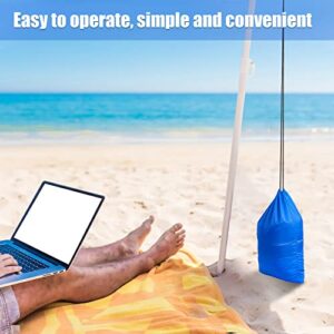 Summer Large Canopy Sand Bags Blue Sand Bags Weights Portable Weights for Canopy Legs Beach Umbrella Sand Bag Heavy Duty Sandbag for Tent Outdoor Instant Canopies Holiday Supplies (2 Pieces)