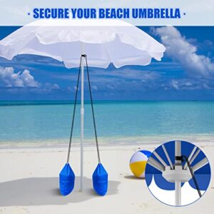 Summer Large Canopy Sand Bags Blue Sand Bags Weights Portable Weights for Canopy Legs Beach Umbrella Sand Bag Heavy Duty Sandbag for Tent Outdoor Instant Canopies Holiday Supplies (2 Pieces)