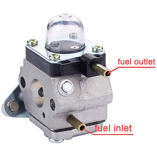 Hipa C1U-K54A Carburetor for Mantis Tiller 7210 7222 7222E 7222M 7225 7230 7234 7240 7920 7921 7924 7925 7228 Cultivator C1U-K82 Maintenance Kit