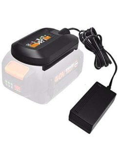 lbk charger for wa3747, compatible with worx 40v max lithium battery charger for trimmer, hedge trimmer, blower
