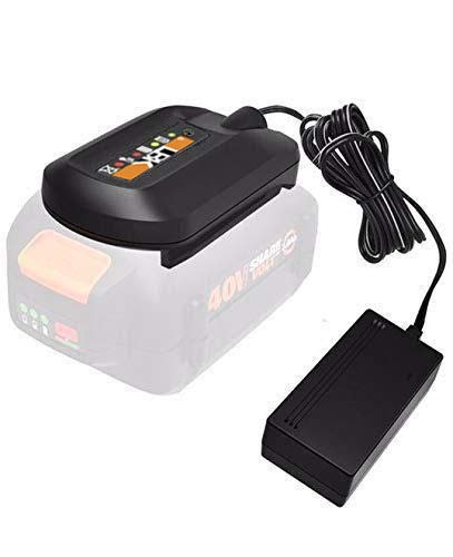 LBK Charger for WA3747, compatible with Worx 40V Max Lithium Battery charger for Trimmer, Hedge Trimmer, Blower