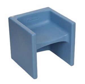 children’s factory cube chair sky blue