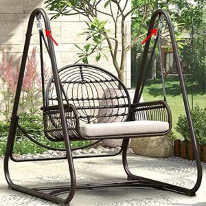 Porch Swing Springs Hammock-Chair Spring - 1500Lbs Heavy Duty Suspension Hangers Ceiling Mount Porch Swings (2pcs 750Lbs Compact New Version)