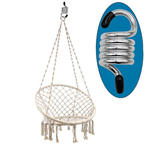 Porch Swing Springs Hammock-Chair Spring - 1500Lbs Heavy Duty Suspension Hangers Ceiling Mount Porch Swings (2pcs 750Lbs Compact New Version)