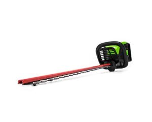 greenwork pro ht60b00 60-volt max 24-in dual cordless electric hedge trimmer (bare tool only, battery and charger not included)