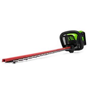 Greenwork Pro HT60B00 60-Volt Max 24-in Dual Cordless Electric Hedge Trimmer (Bare Tool Only, Battery and Charger Not Included)