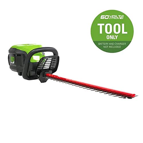 Greenwork Pro HT60B00 60-Volt Max 24-in Dual Cordless Electric Hedge Trimmer (Bare Tool Only, Battery and Charger Not Included)