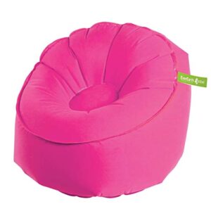 everearth ezair rangi inflatable chair, pink