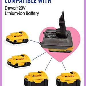 MAKBOS for Dyson V7V8 Battery Replacement,V7V8 Battery Adapter for Dewalt 20V 60V Battery Converted for Dyson V7V8 Battery,for Dyson V7V8 Motorhead V7V8 Trigger