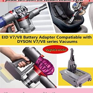 MAKBOS for Dyson V7V8 Battery Replacement,V7V8 Battery Adapter for Dewalt 20V 60V Battery Converted for Dyson V7V8 Battery,for Dyson V7V8 Motorhead V7V8 Trigger