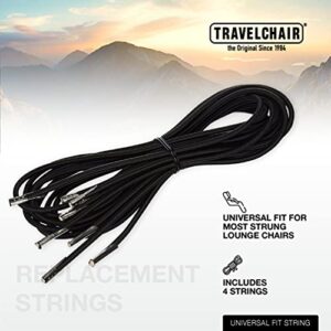 TravelChair Lounge Lizard Replacement Strings, Restring Most Lounge Chairs, Black, Small (2119STRBK)