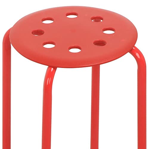 Yaheetech 17.3'' 5PCS Indoor Outdoor Industrial Stackable Stools Bar Chairs Colorful Chairs