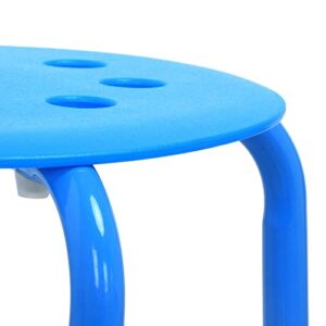 Yaheetech 17.3'' 5PCS Indoor Outdoor Industrial Stackable Stools Bar Chairs Colorful Chairs