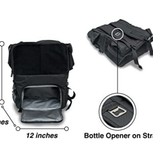 Cornhole Cooler Backpack, Holds up to 2 Sets (8 Bags), Bottle Opener, Cooler Holds up to 12 cans, Extra Compartments for Phone, Storage