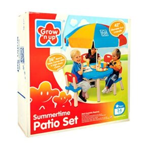 Grow'n Up Patio Set with 4 Chairs and Umbrella