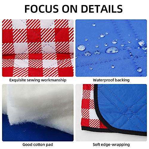 GCUP Machine Washable Extra Large Picnic, 80''x80'' Extra Large Thick 3-Layers, Sandproof Waterproof Foldable Oversized XL Outdoor Mat, for Camping, Park, Travel, Grass