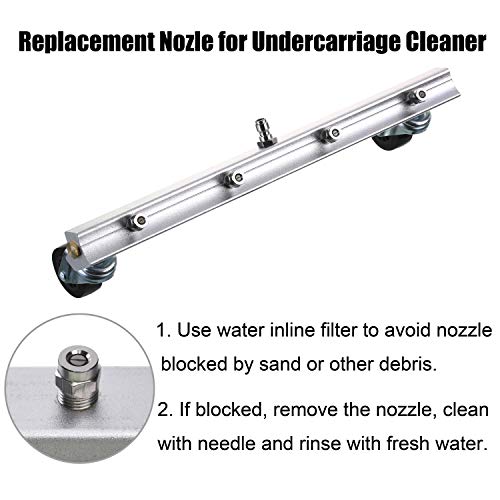 M MINGLE Universal Replacement Nozzle, Pressure Washer Water Broom, Surface Cleaner, 25 Degree, Orifice 1.5, 1/4 Inch NPT Male Fitting, 4000PSI