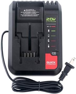 20v max lithium battery charger for porter cable pcc685l pcc685lp pcc680l pcc692l pcc691l and black decker 20v battery lbxr20 lbx4020
