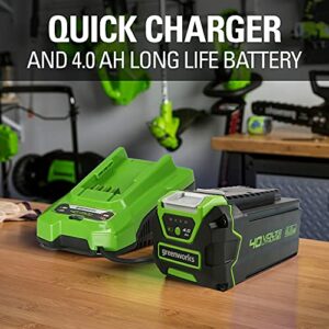 Greenworks 40V 17" (2-In-1) Push Lawn Mower, 4.0Ah Battery and Charger Included