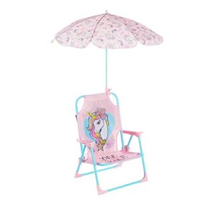 idea nuova kids outdoor beach chair with umbrella, jojo siwa
