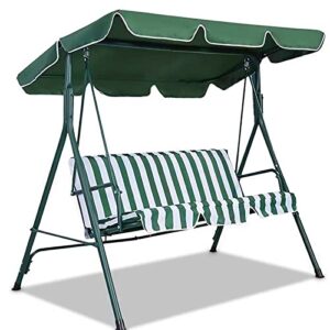 msrry patio swing canopy replacement top cover, replacement cover for swing canopy,swing hammock garden seater sun shade，green(size:chair cover 150 * 150 * 10cm)