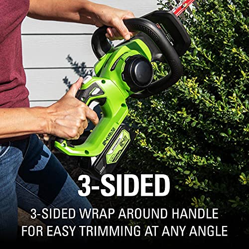 Greenworks 24V 22" Cordless Laser Cut Hedge Trimmer, Tool Only