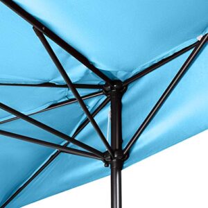 ABCCANOPY Patio Half Umbrellas 11FT (Turquoise)