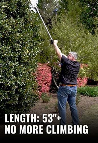 SUNSEEKER 16" Hedge Trimmer Attachment Universal, Dual Action Articulating,Heavy Duty Steel Material, 12 Angle Positon