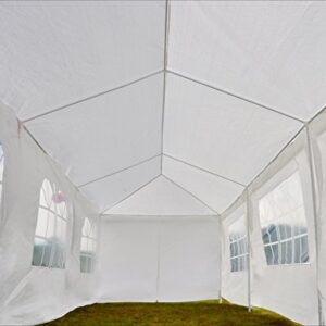 GOJOOASIS Canopy Tent Wedding Party Tent 10' x 30' with 8 Removable Walls Outdoor Gazebo