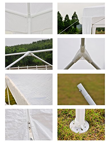 GOJOOASIS Canopy Tent Wedding Party Tent 10' x 30' with 8 Removable Walls Outdoor Gazebo