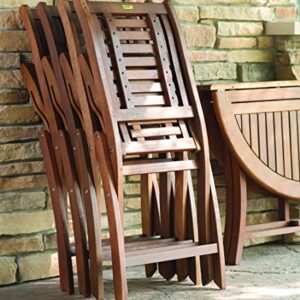 Folding Eucalyptus Side Chair Fully Assembled, 2 pack